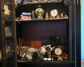 Large black wall unit