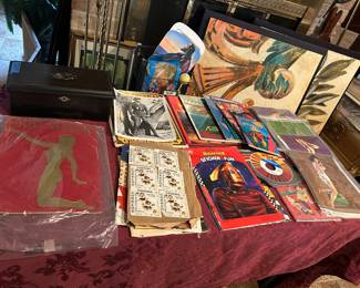 Vintage paper items