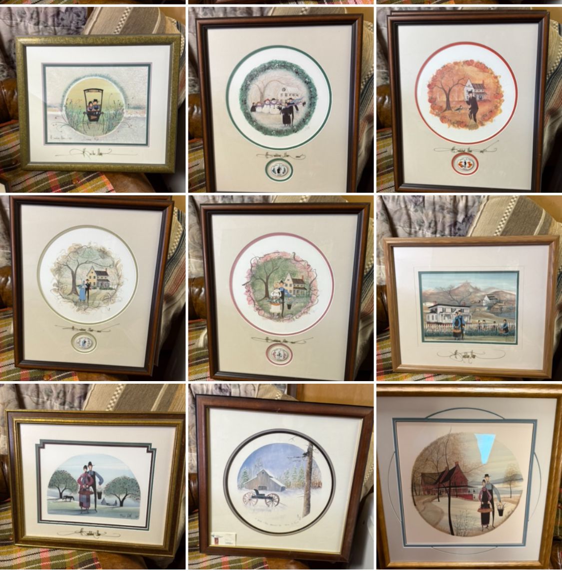 Large collection of signed P. Buckley Moss art.