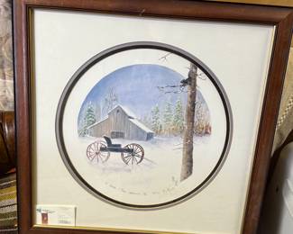 P. Buckley Moss Art signed.