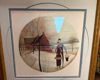 P. Buckley Moss Art signed.