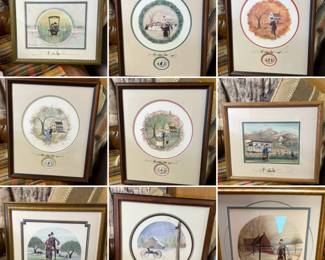 Large collection of signed P. Buckley Moss art.