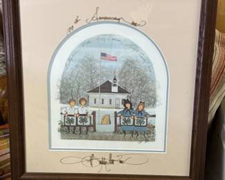 P. Buckley Moss Art signed.