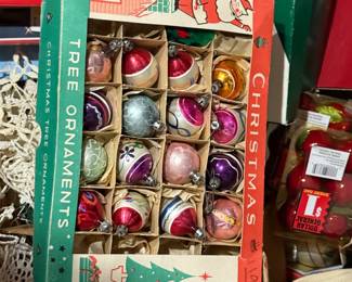vintage Christmas ornaments
