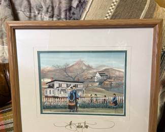 P. Buckley Moss Art signed.