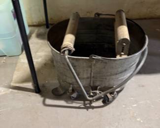 vintage mop bucket