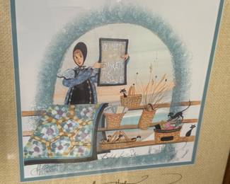 P. Buckley Moss Art signed.