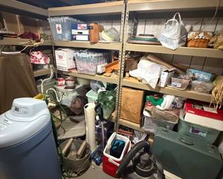 unsearched storage and christmas items