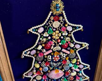 light up brooch art christmas