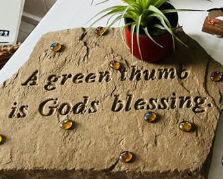 Garden stone decor
