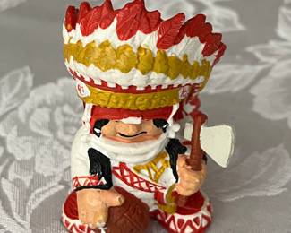 Vintage 1983 NFL KC Chiefs mascot figurine!