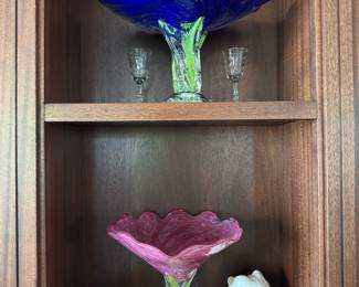 Art glass flower bowl
