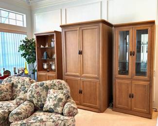 Media Cabinet, Display Cabinets--Sold Separately