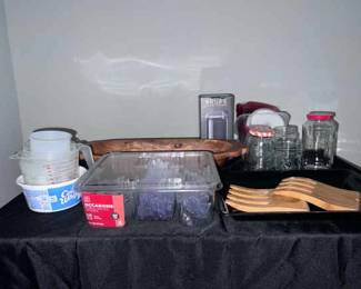 Pier 1 Wooden Bowl, Krups Grinder More