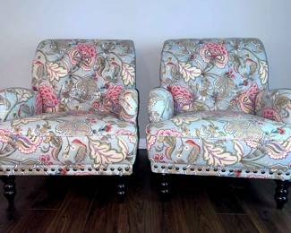 07 Pier 1 Floral Accent Chairs