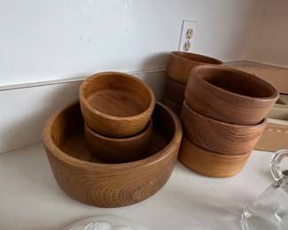 Good wood Teak Salad Bowl Set