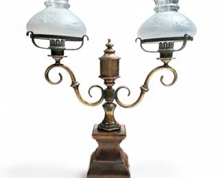 Victorian Style Double-Arm Lamp