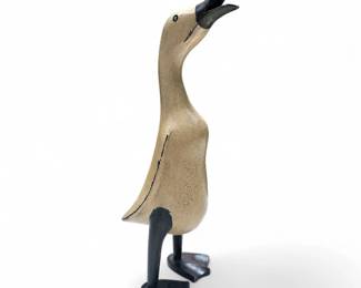 Handcrafted Wooden Duck Figurine