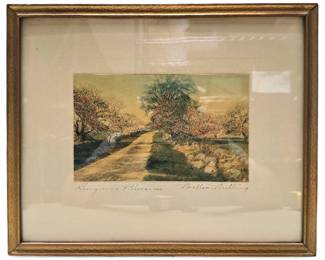 Wallace Nutting Hand-Colored Photograph, “Honeymoon Blossoms"