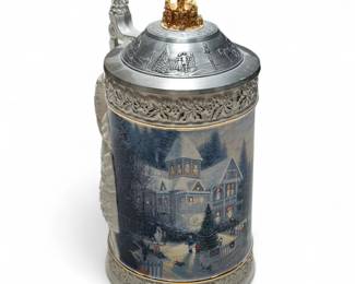 Thomas Kinkade “Victorian Christmas” Stein, 1997