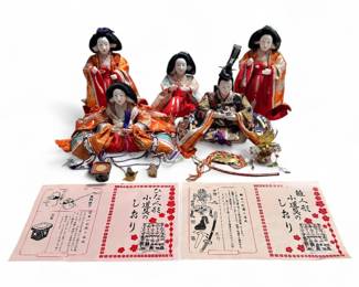 5-Piece Kyugetsu Hina Ningyo Doll Set