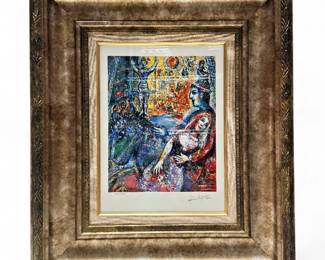Marc Chagall Signed Giclee Print, La Piste du Cirque