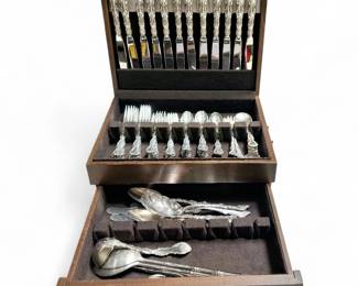 93-Piece Stainless Silverware Set by Hampton Silversmiths & Oneida