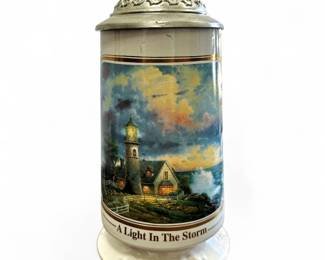 Thomas Kinkade "A Light in the Storm" Stein, 1998