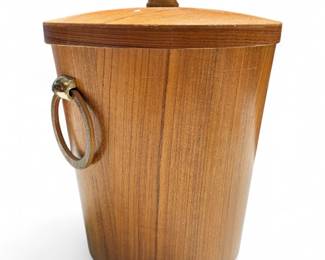 KMC Teak Ice Bucket, MCM Style, 1960s, Japan