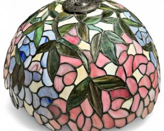 Tiffany-Style Stained Glass Floral Lamp Shade