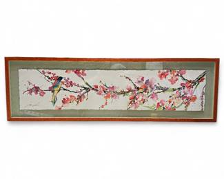 Limited Edition Bird & Blossoms Decorative Print, 4/50