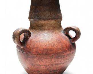 Handcrafted Terracotta Amphora-Style Vessel