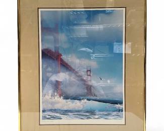 Inge Saastad “Golden Gate Bridge” Lithograph, 67/600
