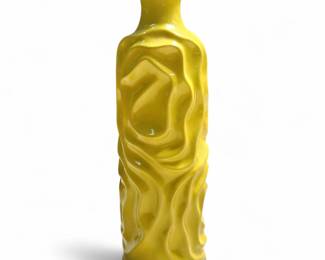 Urban Trends Yellow Ceramic Vase