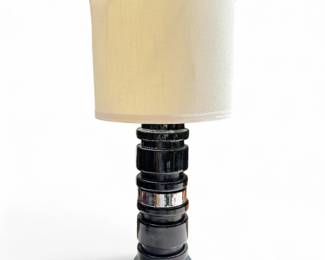 Large Stacked Body Black Modernist Table Lamp