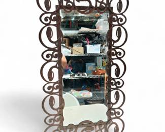 Rectangular Mirror w/ Scrollwork Frame