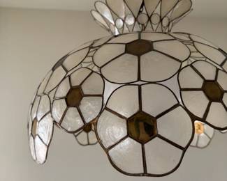 Capiz Shell Lighting Fixture (GORGEOUS!)