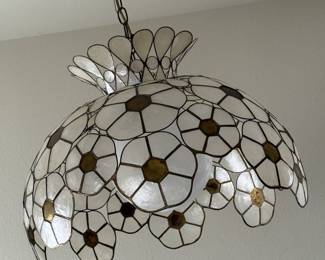 Capiz Shell Lighting Fixture (GORGEOUS!)