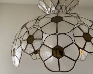 Capiz Shell Lighting Fixture (GORGEOUS!)