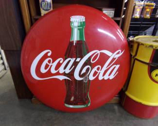 Large Coca-Cola button in great shape! 