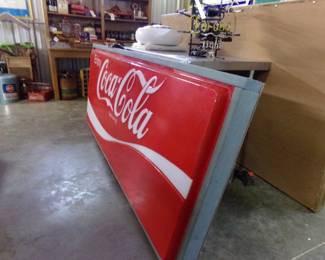 Awesome light up cabinet that works! Coca Cola, red looks awesome when lit up! Can test before purchase 