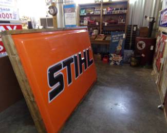 Awesome light up cabinet that works! Stihl, orange pops when lit up! Can test before purchase 