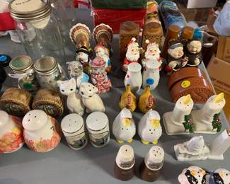 Salt and pepper shakers.