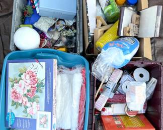 130 FourBigTotesBoxesofCraftSupplies