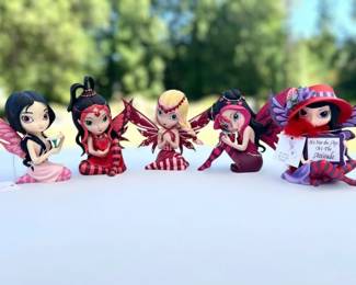 34 HamiltonCollectionFairiesfromtheHeartSetof5Figurines