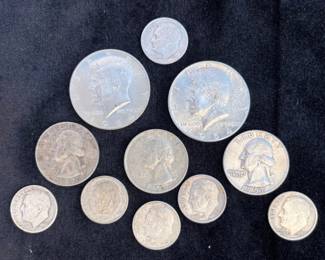 8 SilverAmericanCurrency1964andPriorLot