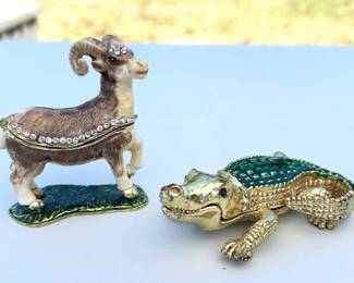 84 TinyRamandAlligatorTrinketBoxes
