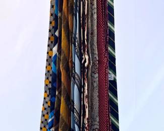55 VintageDesignerTieswithHangingHolder
