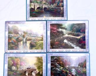 85 BradfordExchangeThomasKinkadeBridgesofLifeCollectiblePlates