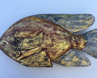 79 DecorativePaintedWoodenFish